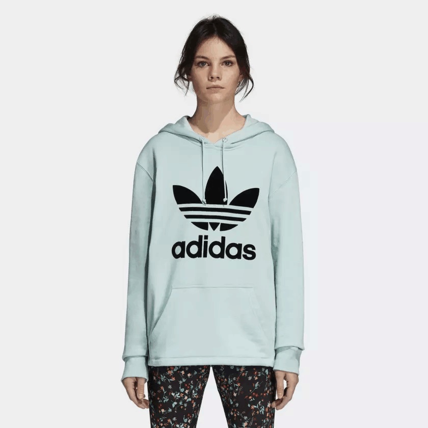 Adidas Original Women Hoodie DH4256 Oversize Green Hoodie