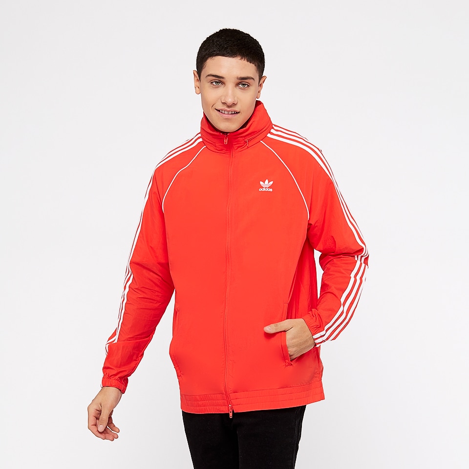 Original Adidas SST Windbreaker Red Track Jacket CW1310 OG Wind Superstar Hoody
