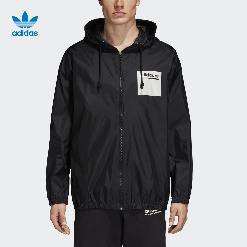 Adidas Original Mens Windbreaker Sport Jacket DT0940 DT0941 Black And White 2 Color Hoody