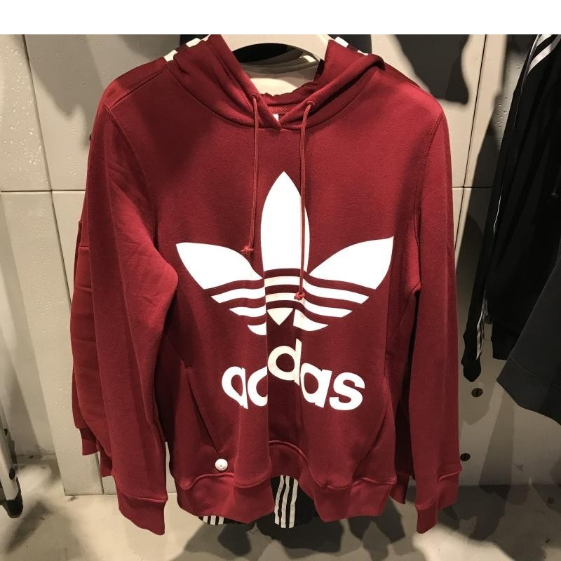 Original Womens Adidas Trefoil Hoodie CE2409 Fleece Swestshirt