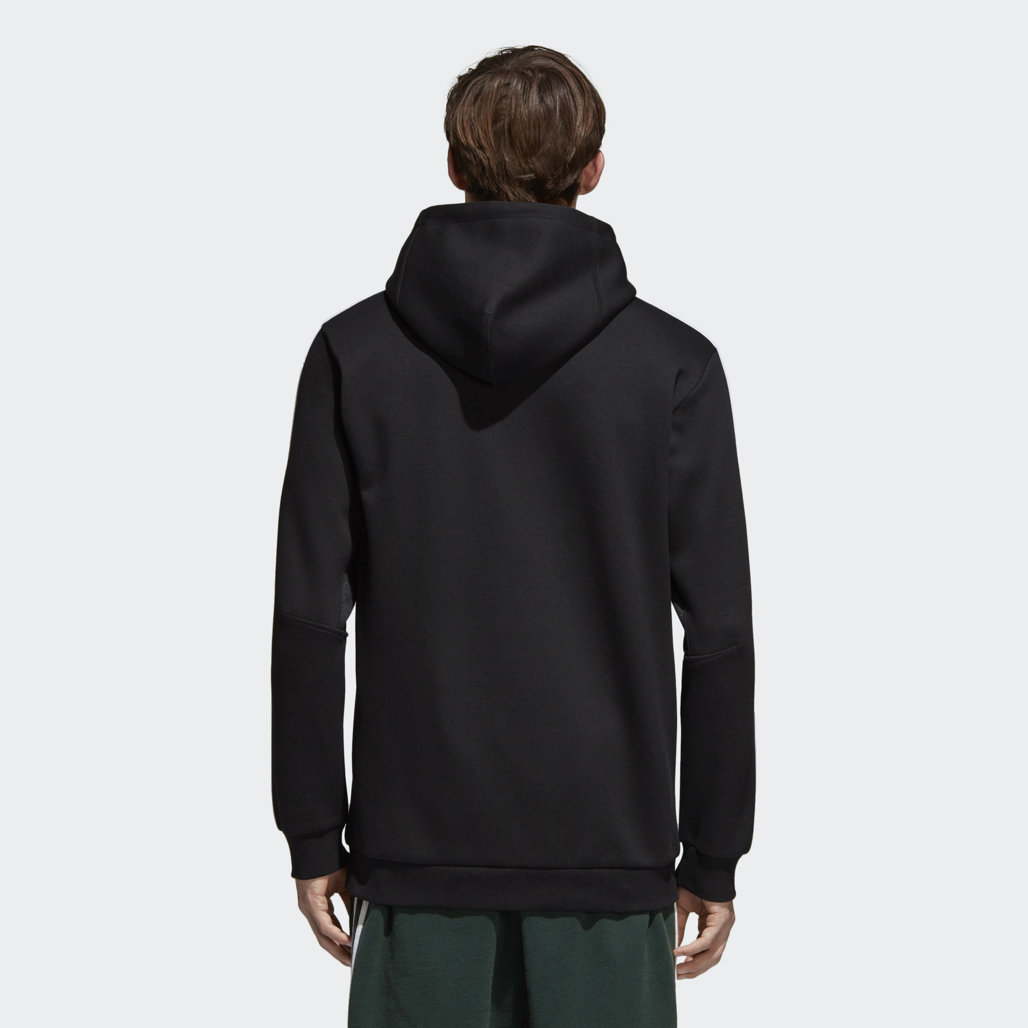 Adidas Original Felpe CW5068 Black Curated Hoodie Mens Zipper Jacket