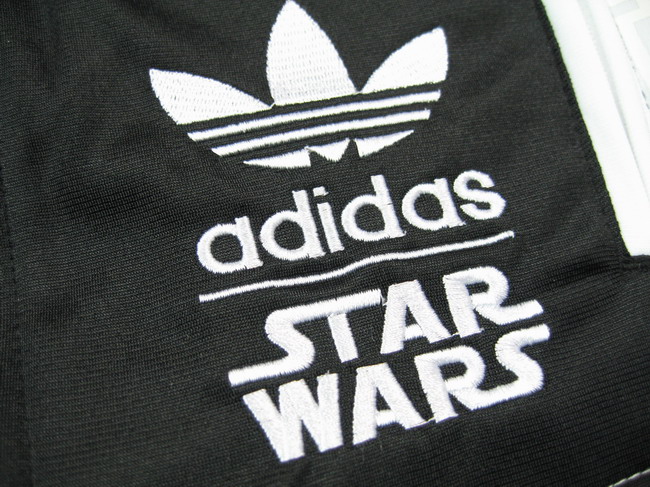 Original Adidas Star Wars Death Star V33809 White Track Top Jacket