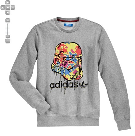 Original Adidas Sweatshirt Star Wars Camo Stormtrooper V33688 Track Top