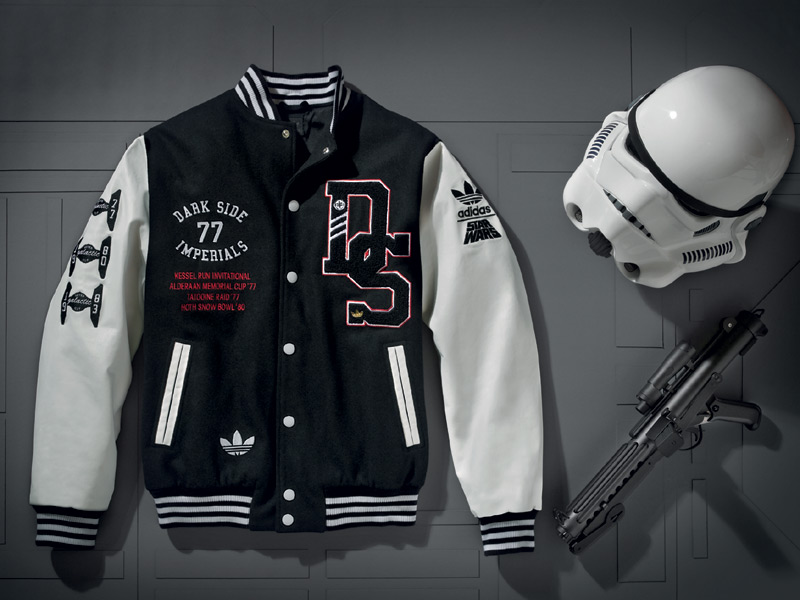 ORIGINAL ADIDAS X STAR WARS DS VARSITY JACKET FALL SUPER DEATH STORMTROOPER ADIDAS P01685 COAT