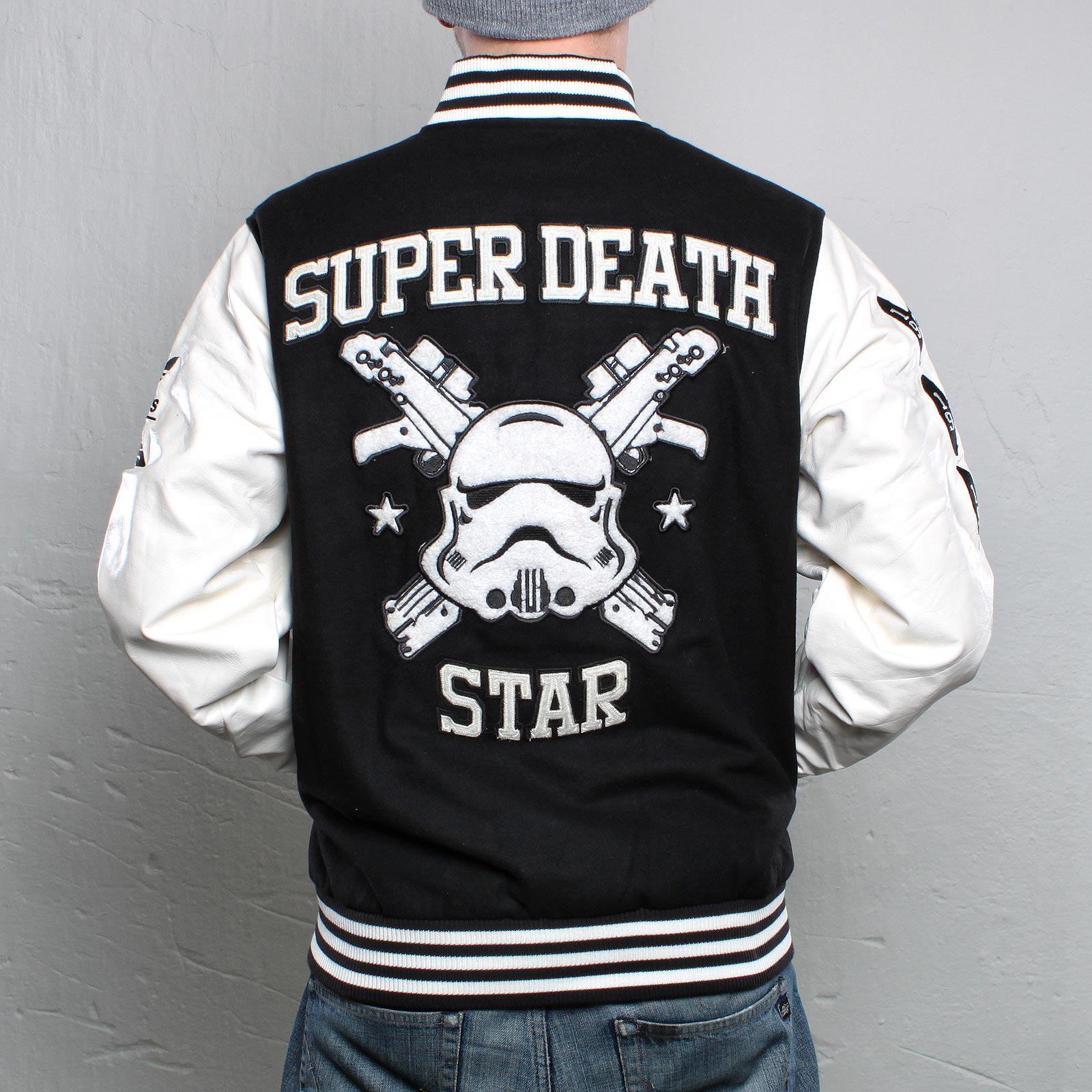 ORIGINAL ADIDAS X STAR WARS DS VARSITY JACKET FALL SUPER DEATH STORMTROOPER ADIDAS P01685 COAT