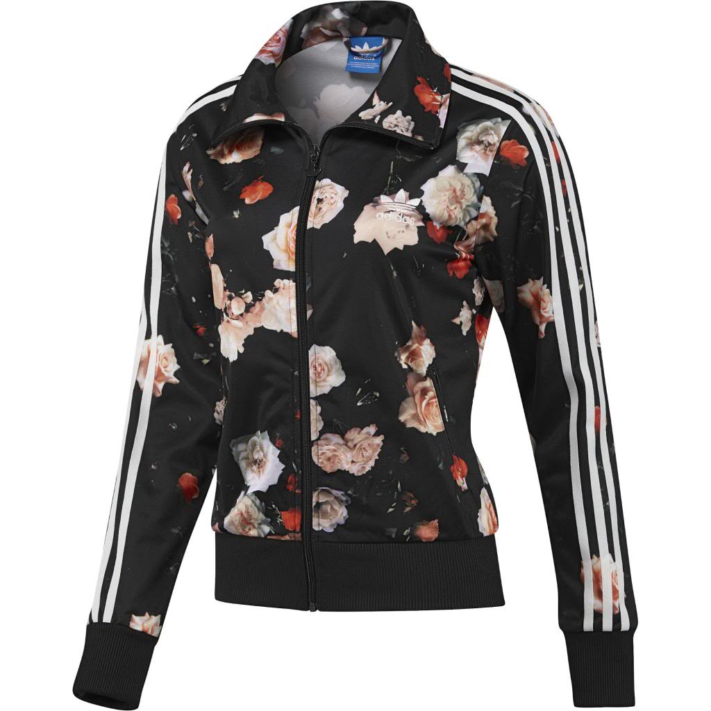 Original Adidas Firebird Track Top Roses Flower Print F78292 Women Jacket Few Leftover