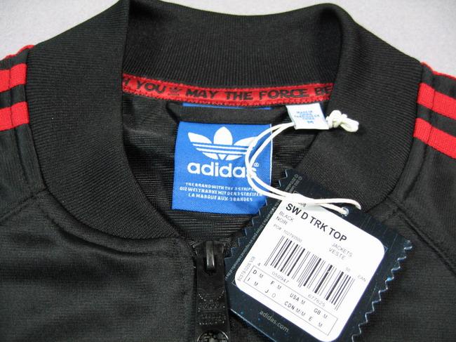 NWT Original Adidas STAR WARS DARTH VADER FORCE TRACK TOP JACKET SWEATER Adidas V33808 BLACK