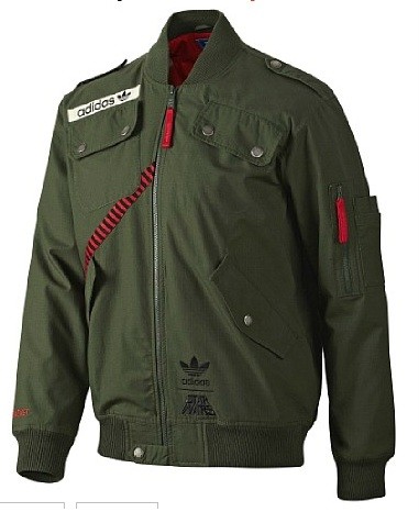 NEW Original Adidas Star Wars Han Solo Flight Jacket Strong Olive Track Top Adidas O58953 Coat