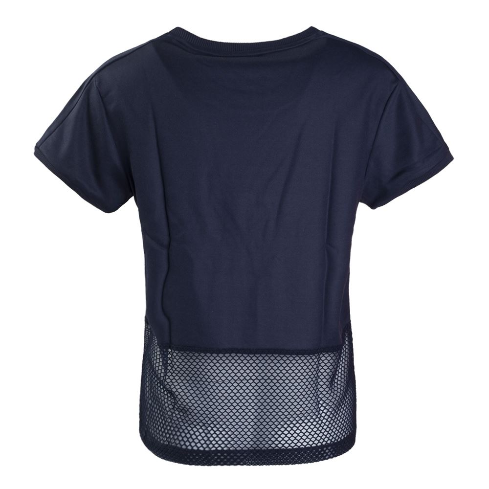 Adidas Osaka Tees Navy BQ5743 Mesh Panel Black Tshirt