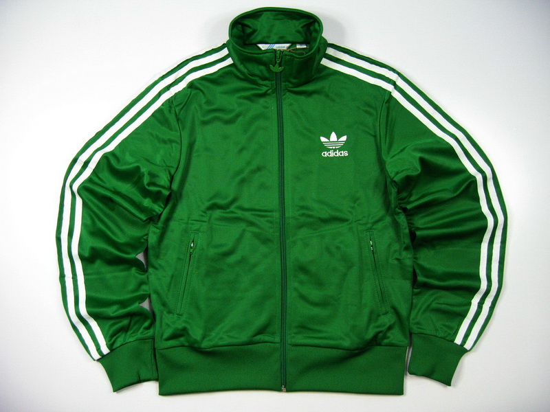 Original Adidas Womens Authentic Sports Track Top Firebird Jacket Green Trefoil Coat