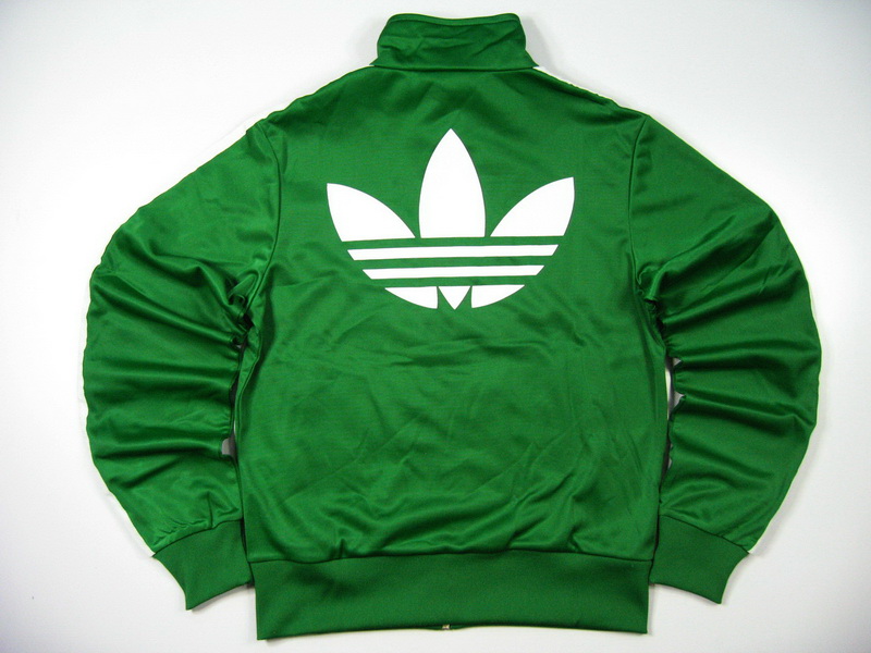 Original Adidas Womens Authentic Sports Track Top Firebird Jacket Green Trefoil Coat
