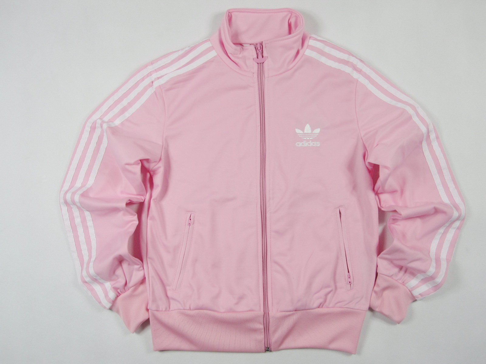 Original Adidas Womens Authentic Sports Track Top Firebird Jacket Pink Trefoil Coat