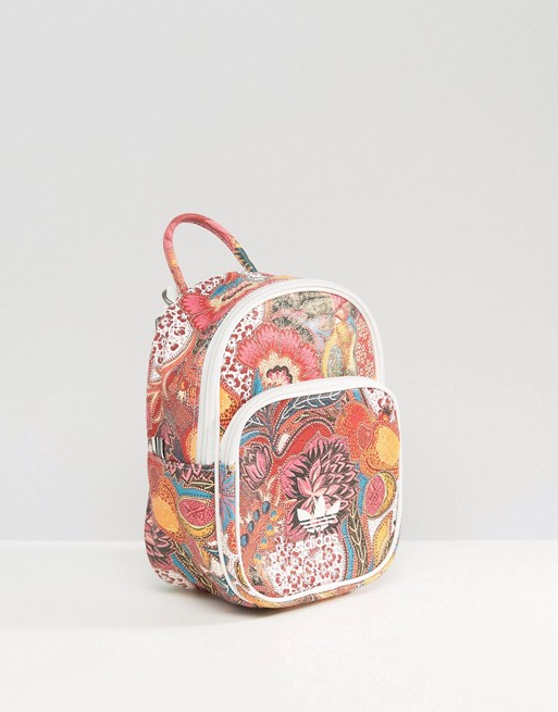 Adidas Originals MINI Classic Farm Flowers Backpack BK7072 Women Bag