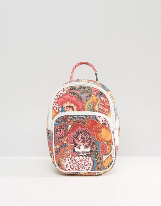 Adidas Originals MINI Classic Farm Flowers Backpack BK7072 Women Bag