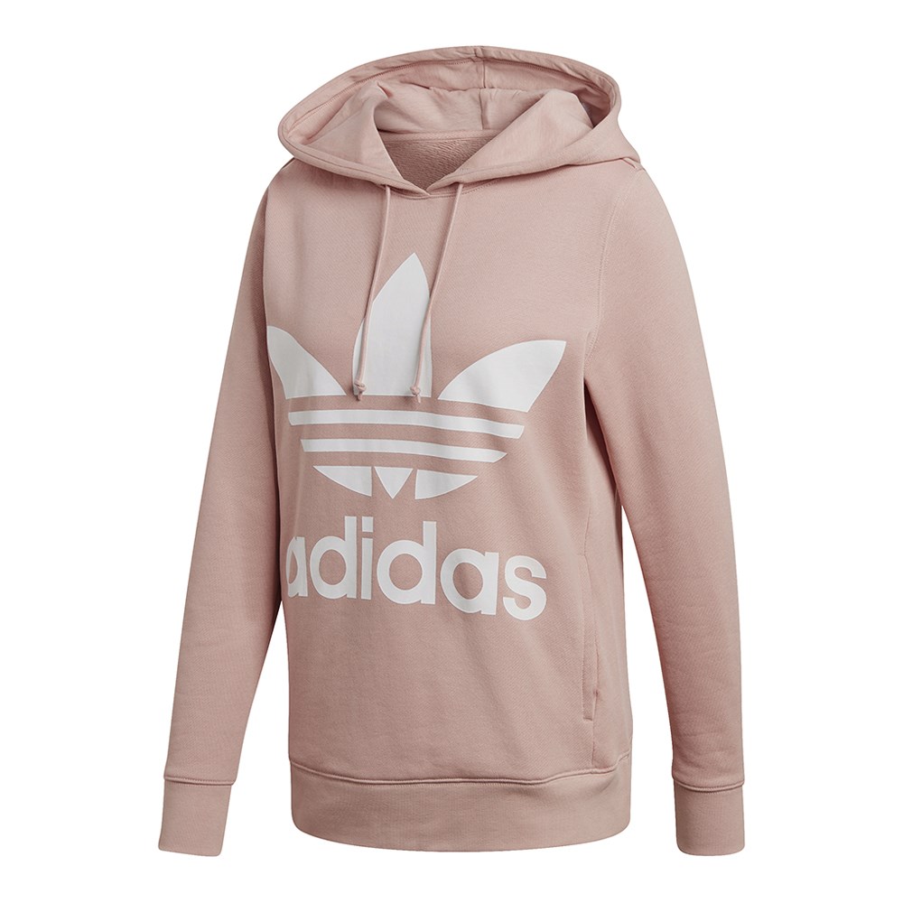 New Womens Adidas Original Trefoil Hoodie DH3134 Pink Hoody