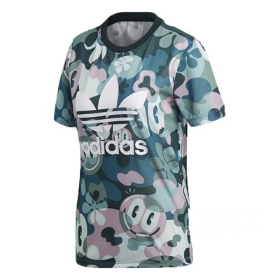 Adidas Trefoil Tees Multicolor DV2672 Majica Trefoil AOP Tees