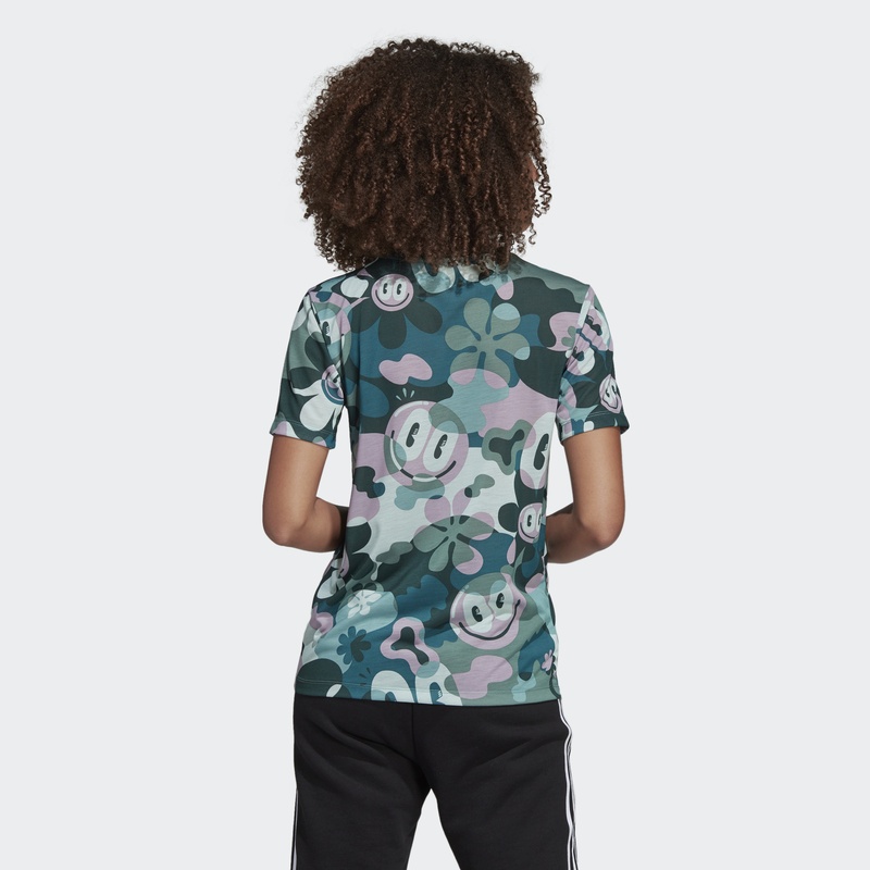 Adidas Trefoil Tees Multicolor DV2672 Majica Trefoil AOP Tees