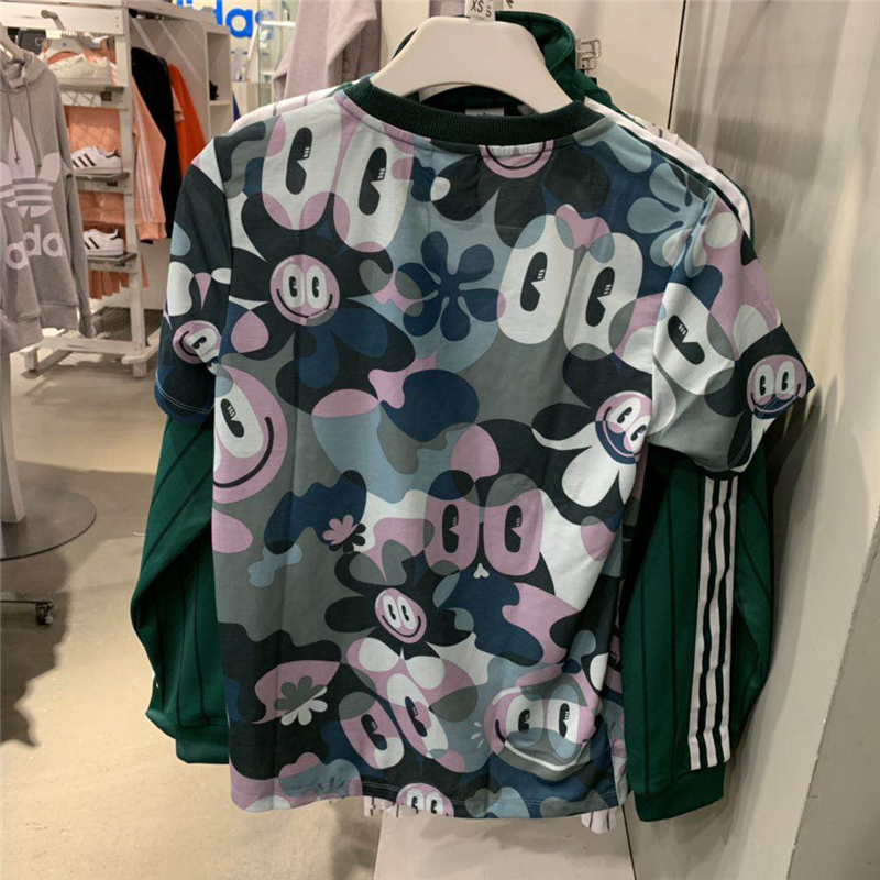 Adidas Trefoil Tees Multicolor DV2672 Majica Trefoil AOP Tees