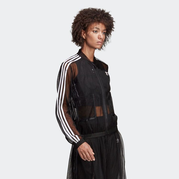 Adidas Long Sleeve Mesh Based Zip Up Track Top DX3694 Sunscreen Jacket