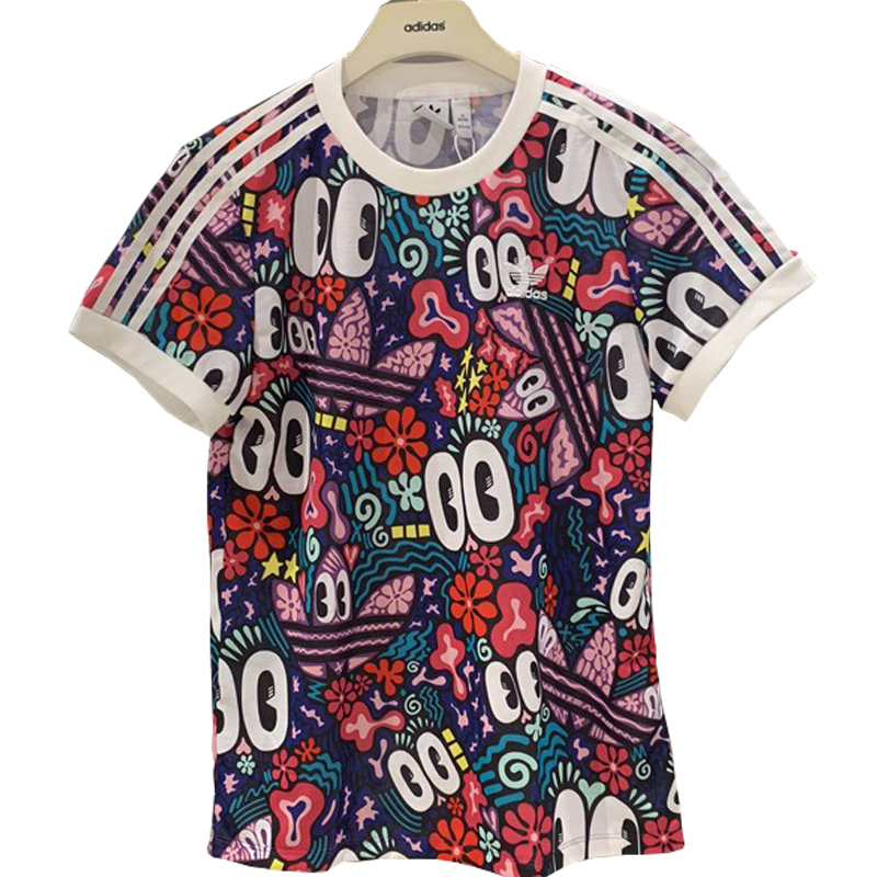 Original Adidas 2019 Women Tees DV2656 Hattie Stewart Summer Eyes 3-Stripes Tees