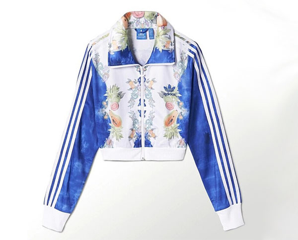 Original Adidas Indigo Cropped Firebird TT M69837 Jacket Brazil Fruits Track Top
