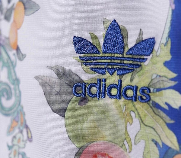 Original Adidas Indigo Cropped Firebird TT M69837 Jacket Brazil Fruits Track Top