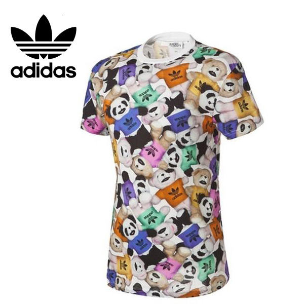 Original Adidas Mens Jeremy Scott Bear Big Tshirt Multicolor W60480 JS Summer Tees