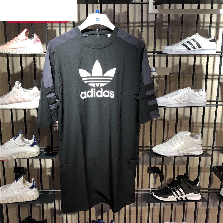 Adidas Originals Trefoil Tees Drees DP8593 Black Skirt