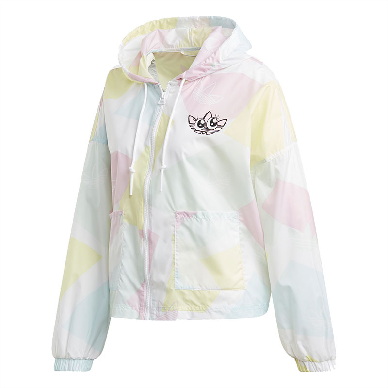 WOMEN ORIGINALS Adidas Graphic Windbreaker GK3680 Jacket SUPER-SWEET LOOK Hoody C