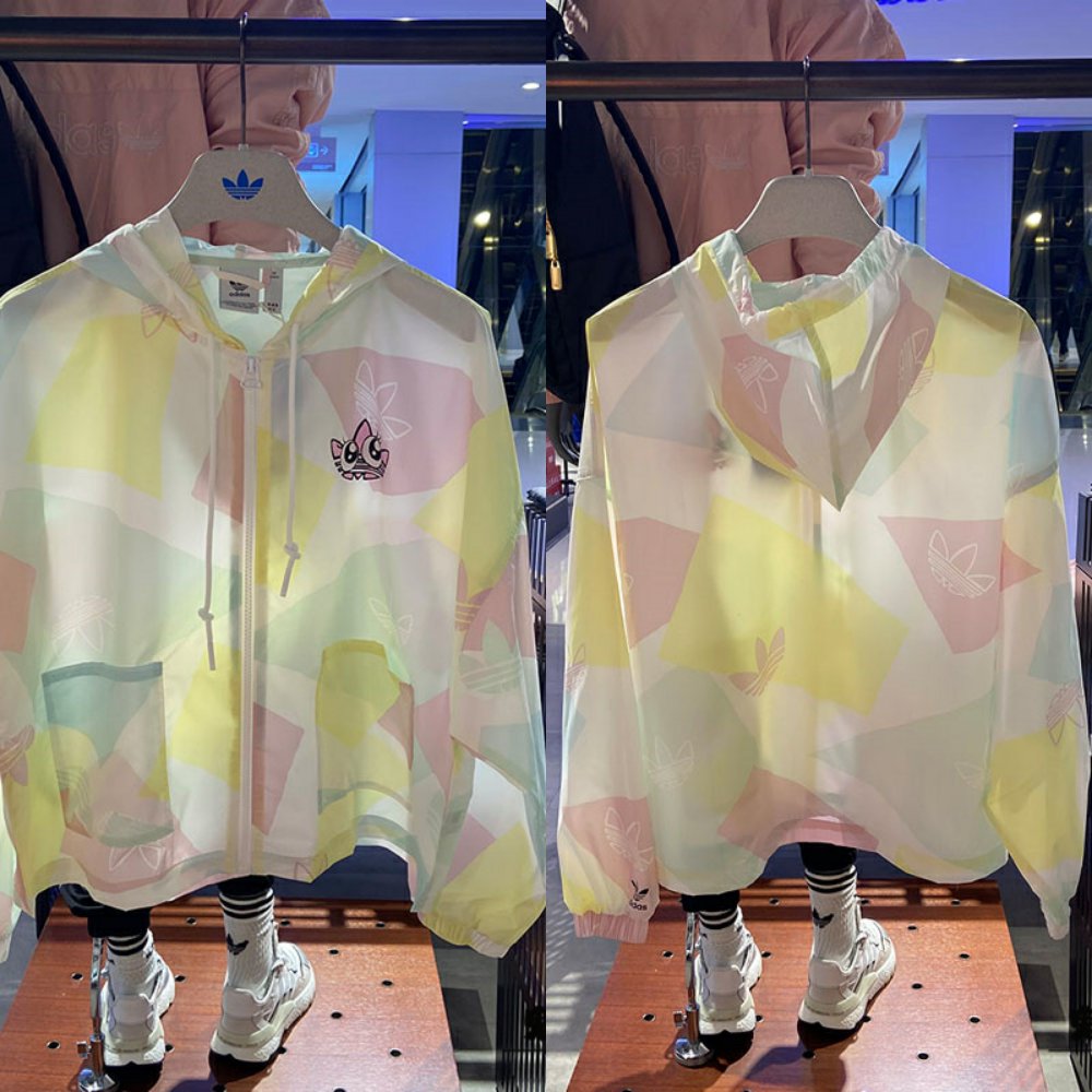 WOMEN ORIGINALS Adidas Graphic Windbreaker GK3680 Jacket SUPER-SWEET LOOK Hoody C