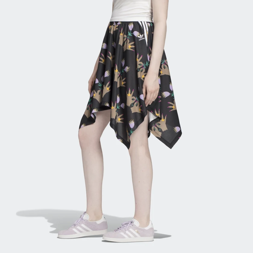 Original Adidas Womens Allover Print Skirt FL4055 Multicolor AOP Skirt C