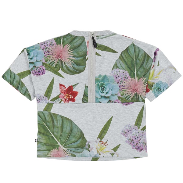 Adidas Womens Originals Training Box Tees AJ8889 Floral Boxy Tees