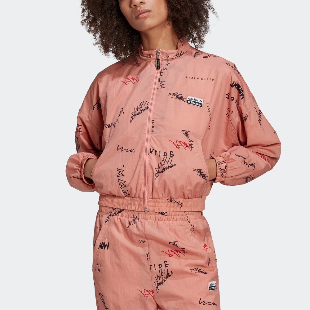 Adidas Originial Womens R.Y.V. Track Top GD3041 Pink Jacket GD3043 Track Pants Full Tracksuit Set