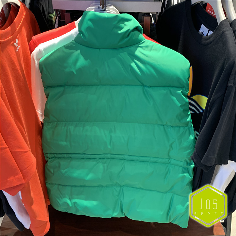 Original Adidas Womens Down Vest GD2521 Green Puffer Down Winter Coat Vest