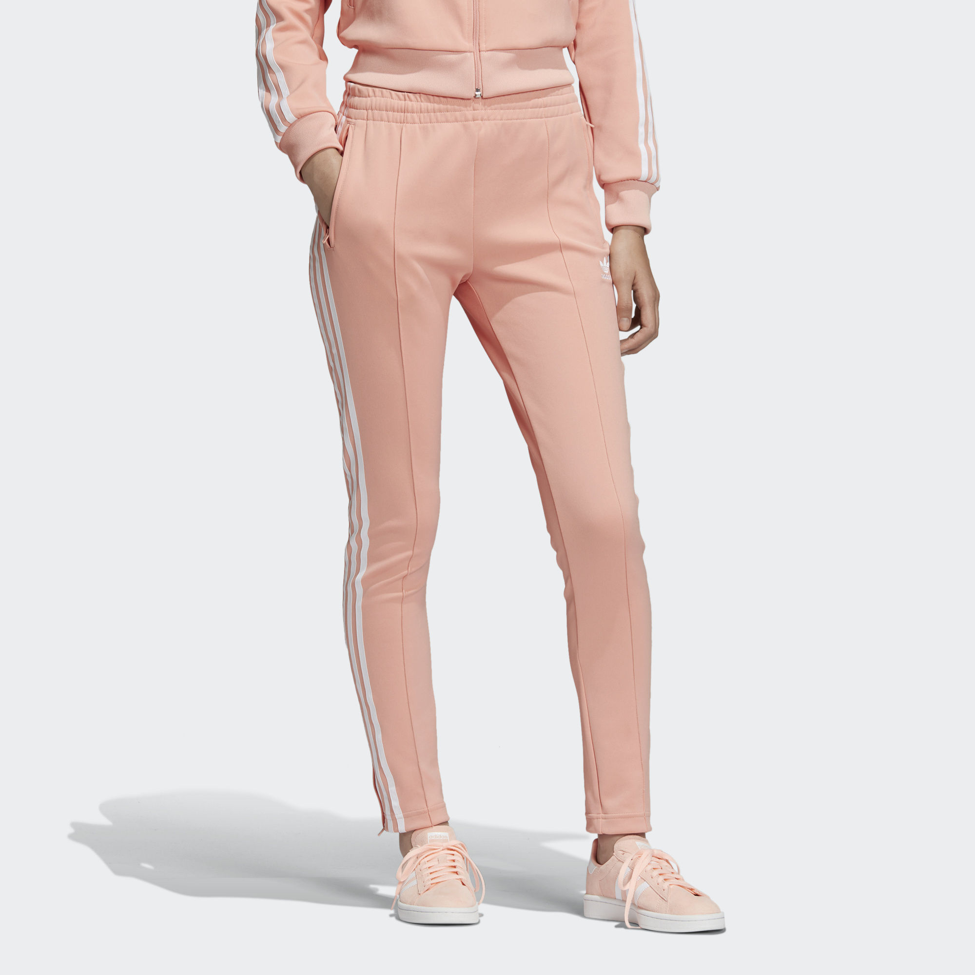 Adidas Originals SST Track Pants Dust Pink DV2593 Women Side Stripe Superstar Track Jogger Pants