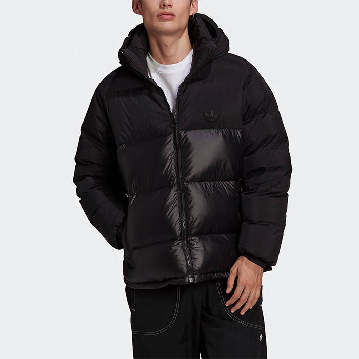Adidas Down Regen Hooded Blocked Puffer GE1324 Jacket Regen Down Coat