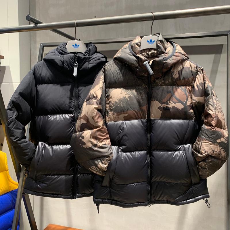 Adidas Down Regen Hooded Blocked Puffer GE1324 Jacket Regen Down Coat