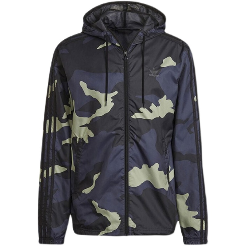 Adidas Original Graphics Camo Windbreker Black HF4876 Hoody 