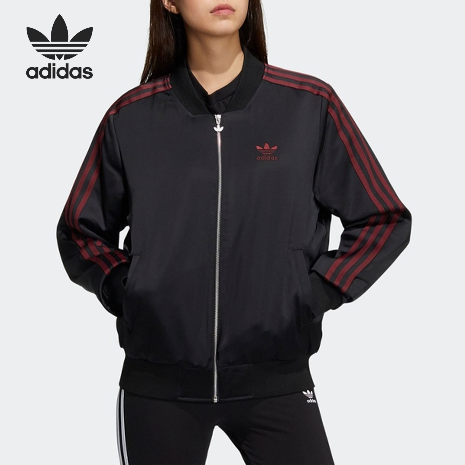 Adidas Original Womens Lunar New Yeaer Bomber Jacket HD0326 Winter Coat