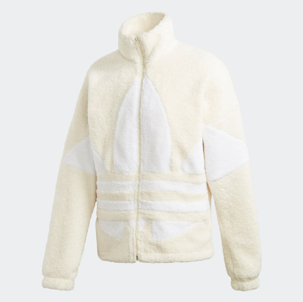 Adidas Originals Big Trefoil Fleece Jacket Black/White 2 Colors GC8695/GC8696 Jacket