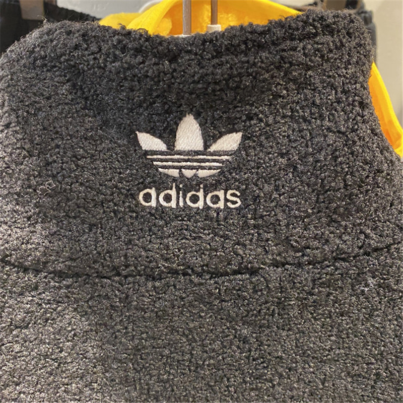 Adidas Originals Big Trefoil Fleece Jacket Black/White 2 Colors GC8695/GC8696 Jacket