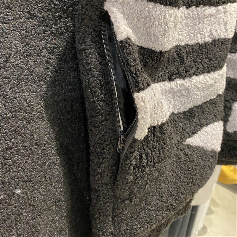 Adidas Originals Big Trefoil Fleece Jacket Black/White 2 Colors GC8695/GC8696 Jacket