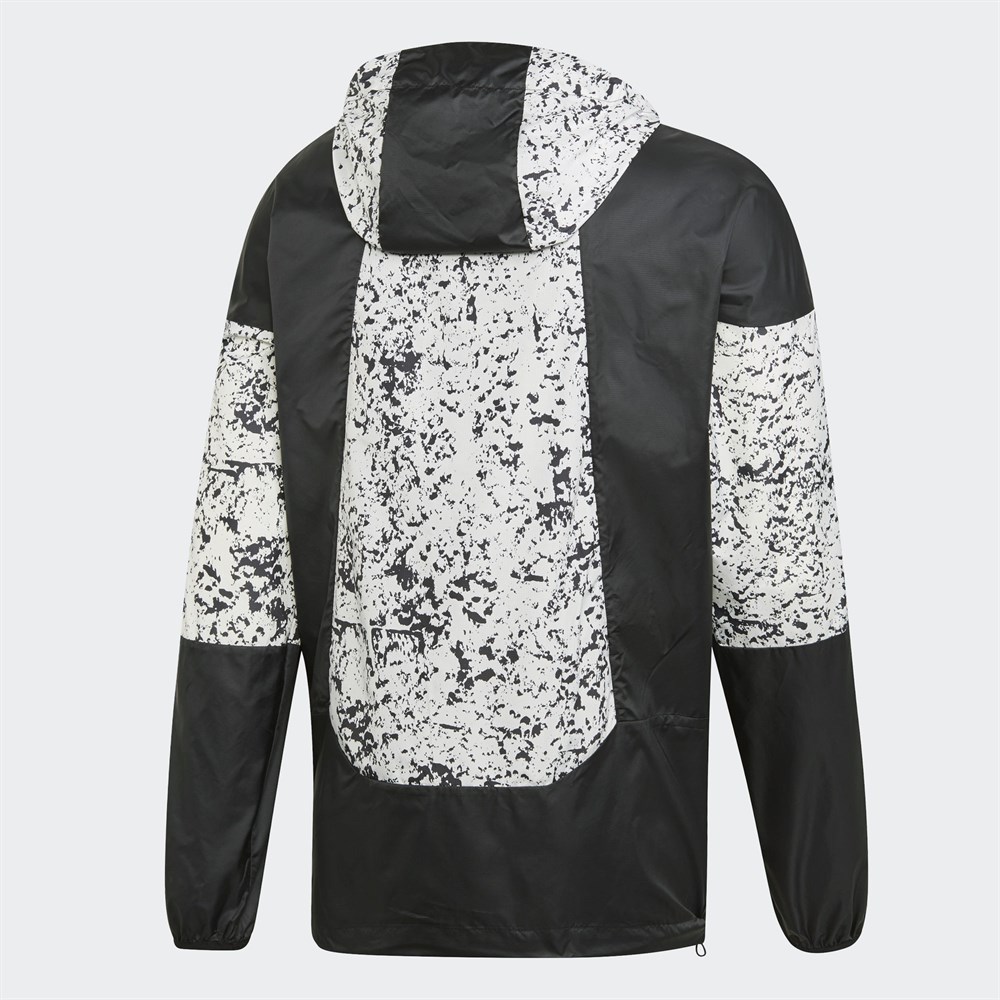 Adidas Original DV1965 Mens Hoody PT3 Karkaj Windbreaker Black Jacket