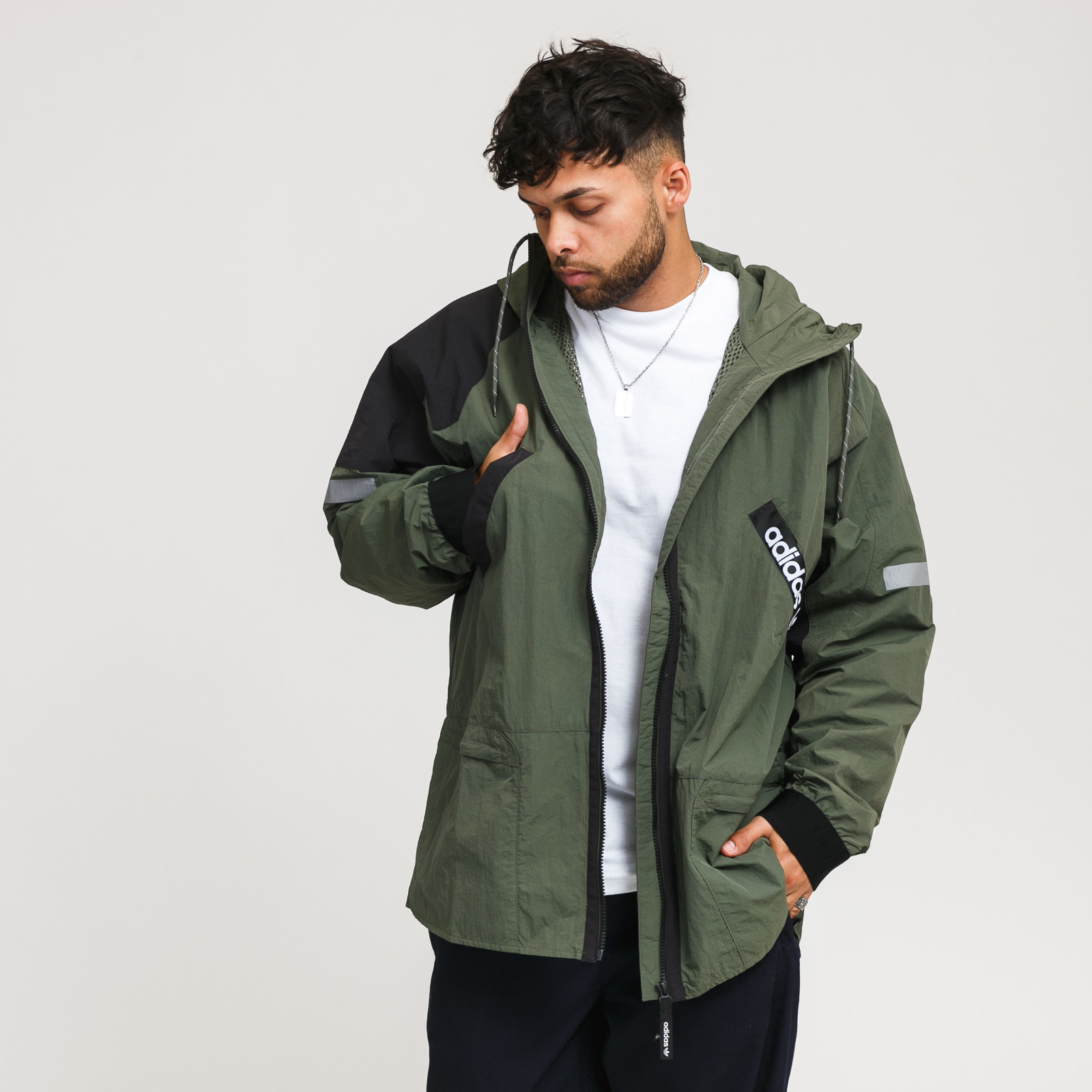 Adidas Adventure FZ Windbreaker Oliver Zip Base Green GD5587 Jacket