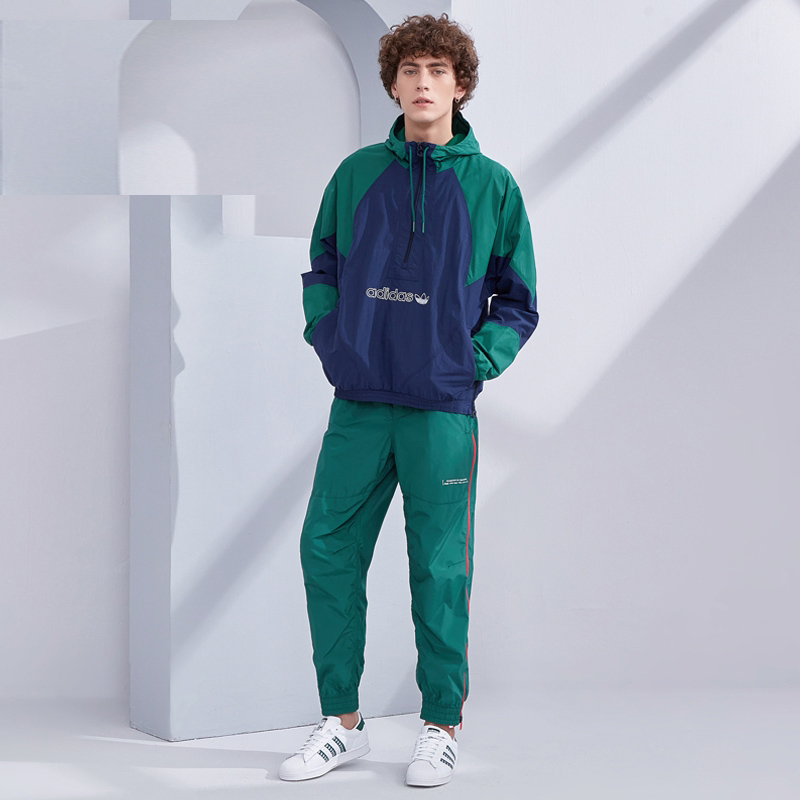 Adidas Originals Big Trefoil Windbreaker GE6238 Turf Green Jacket