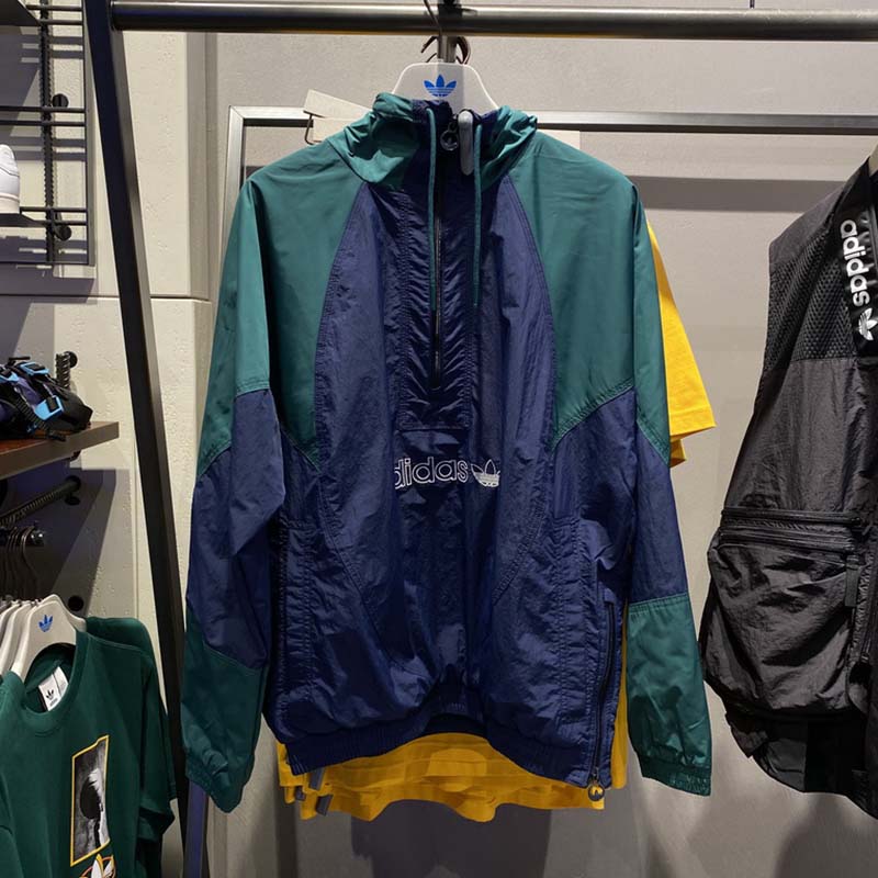 Adidas Originals Big Trefoil Windbreaker GE6238 Turf Green Jacket