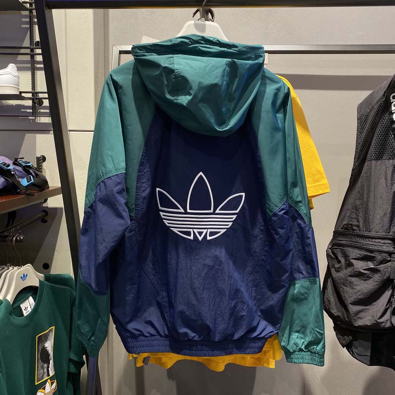 Adidas Originals Big Trefoil Windbreaker GE6238 Turf Green Jacket