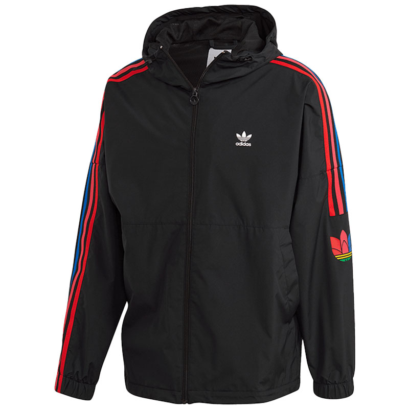 Adidas Originals Adicolors 3D Trefoil Windbreak Black GF7125 Track Top Jacket