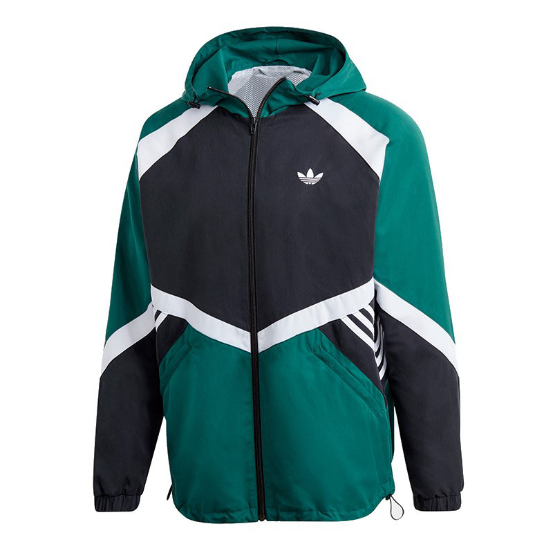 Adidas Sport US Windbreak 2 Color Red GJ6735 Hoodie Green GJ6736 Track Top Jacket