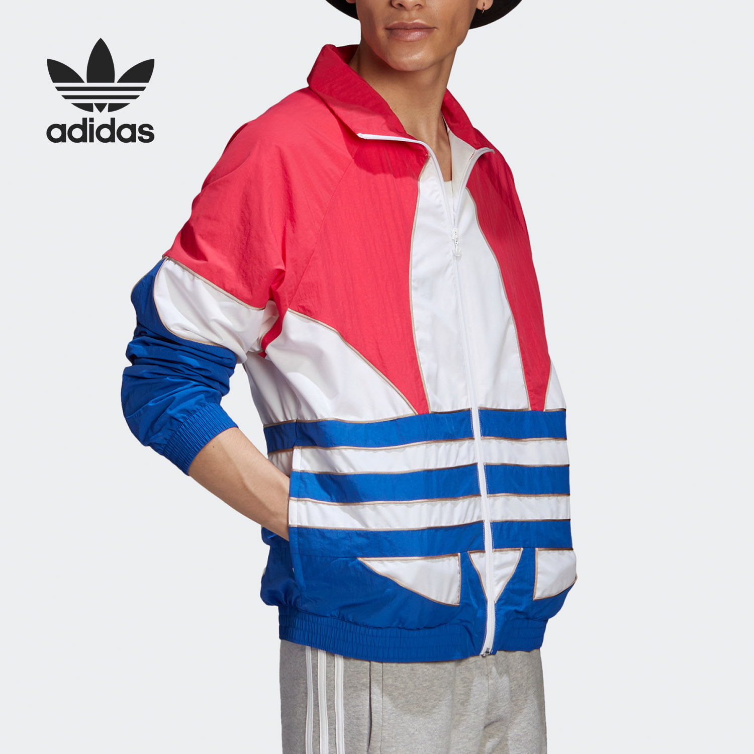 Adidas Big Trefoil Woven Track GE6224 Colorblock GE0865 Jacket
